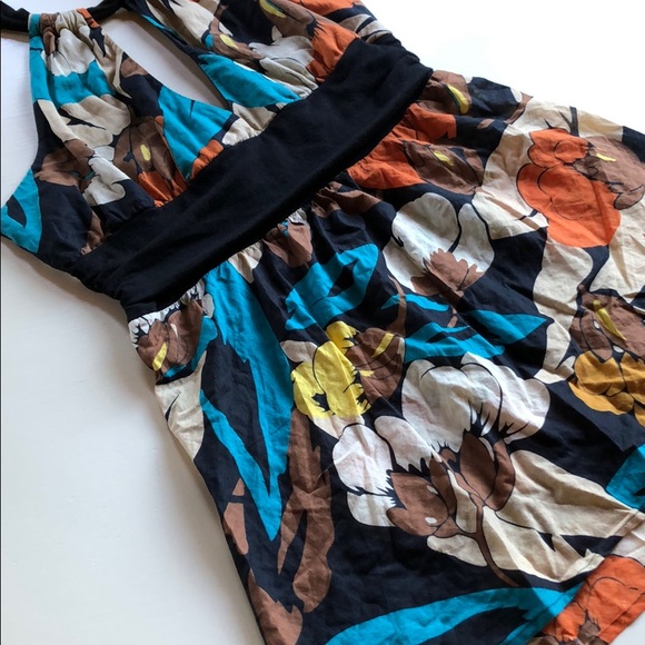 Forever 21 | Y2K Retro Floral Print Halter Top | M - Picture 4 of 9